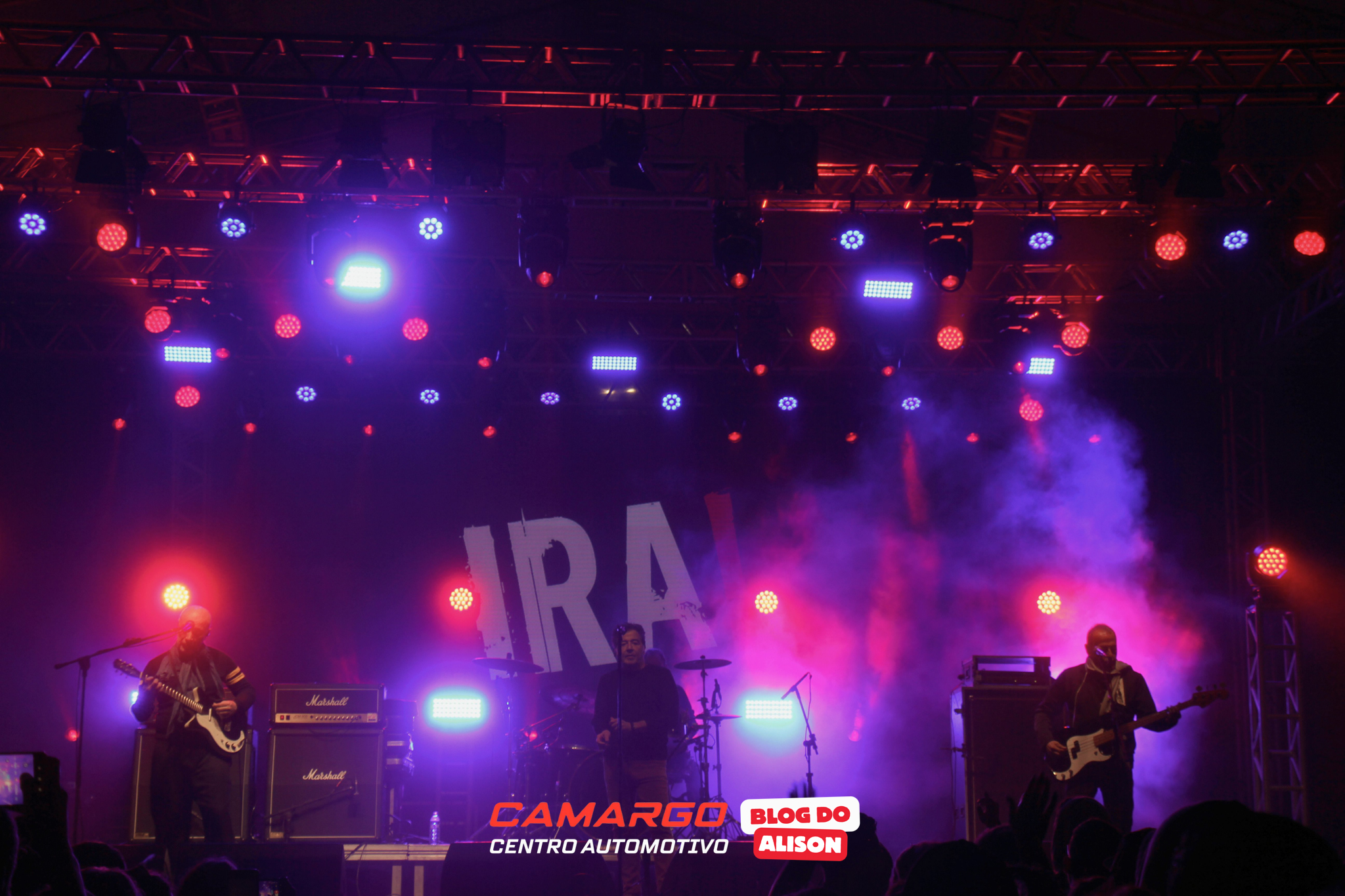 Milhares de pessoas compareceram  ao show da banda Ira Comemorando os 148 anos de Jaraguá do Sul